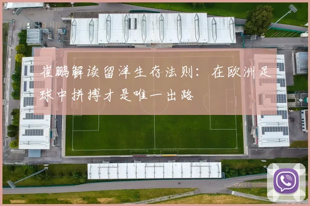 崔鹏解读留洋生存法则：在欧洲足球中拼搏才是唯一出路
